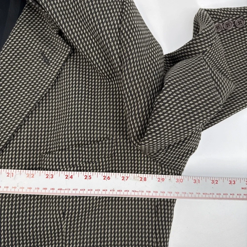 Pierre Cardin Vintage‎ Brown Blazer Mens Made In USA Pit-pit 30